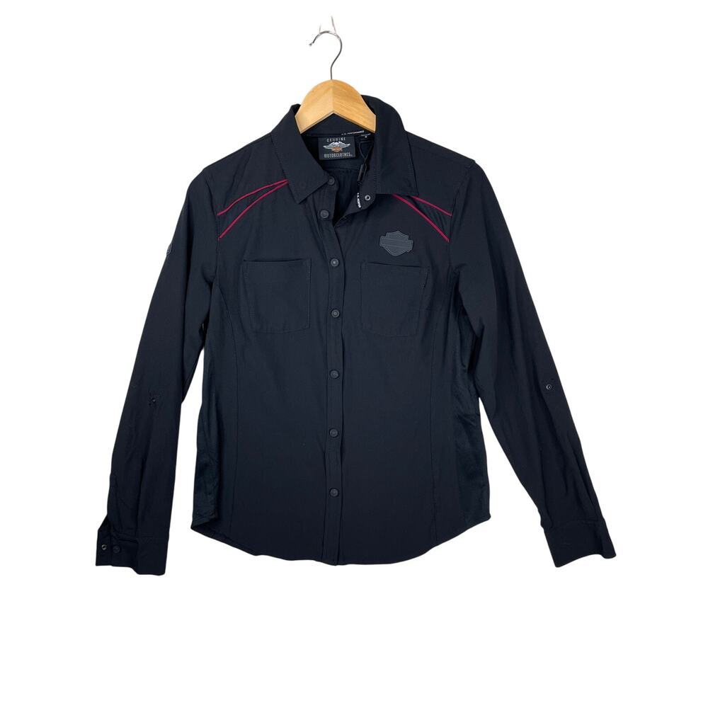 Harley Davidson Women’s Performance Fast Dry Mesh Accent Shirt size medium